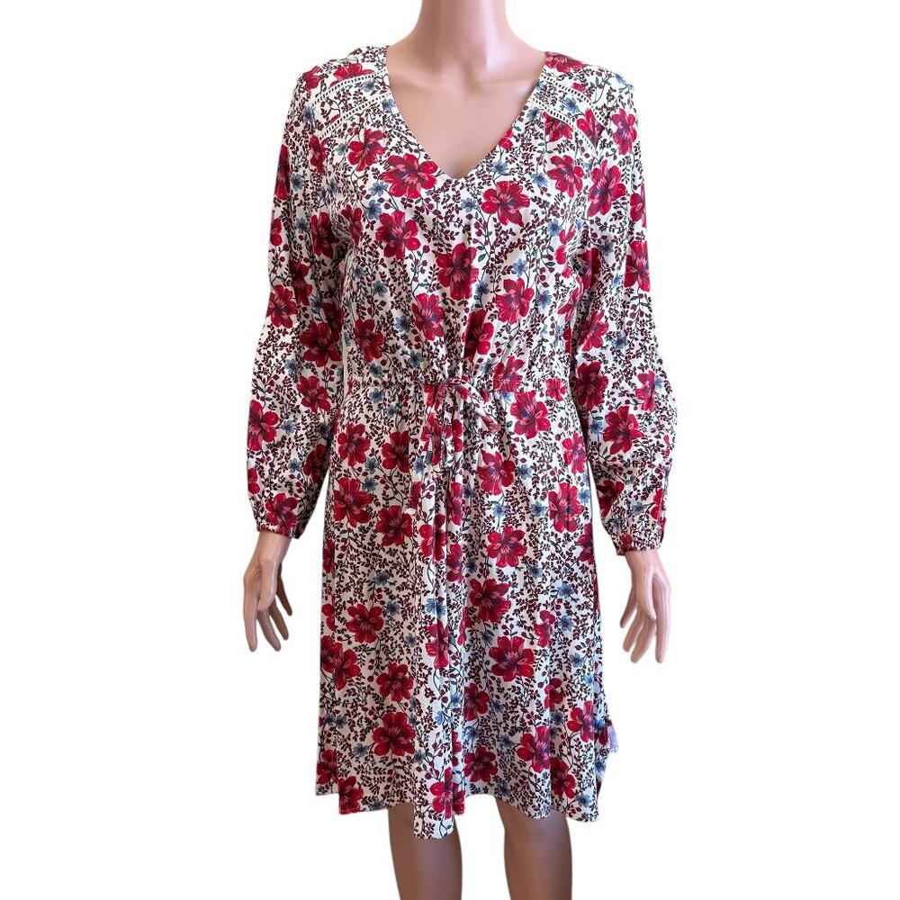 (NWOT) Old Navy Waist-Defined Floral Midi Dress
